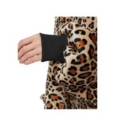 Fleece deken met mouwen & capuchon - leopard