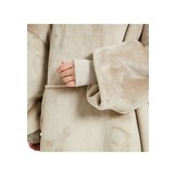 Luxe fleece deken met capuchon -  zandkleur