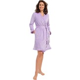 Lila kimono met ruffles - fleece