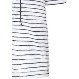 Rits damesbadjas met streepmotief - fleece