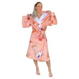 Sushi damesbadjas met luxe voering - fleece