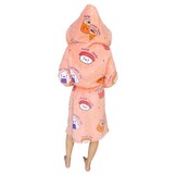 Sushi damesbadjas met luxe voering - fleece