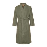 badjas unisex olijfgroen katoen kimono
