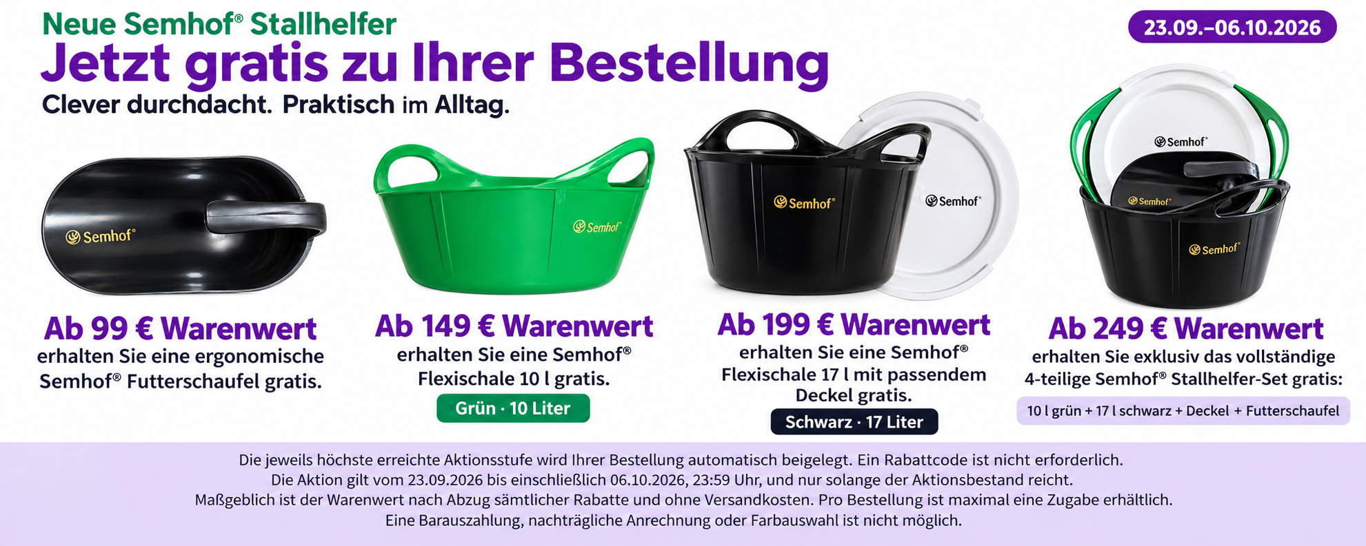Semhof Stallhelfer Gratis-Aktion