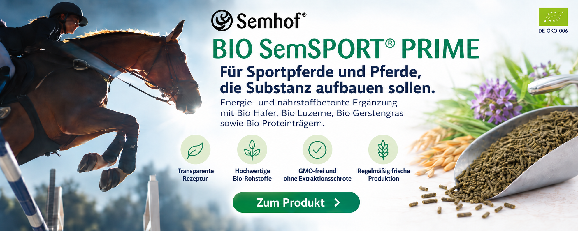 NEU: Natürliches Sportpferdefutter