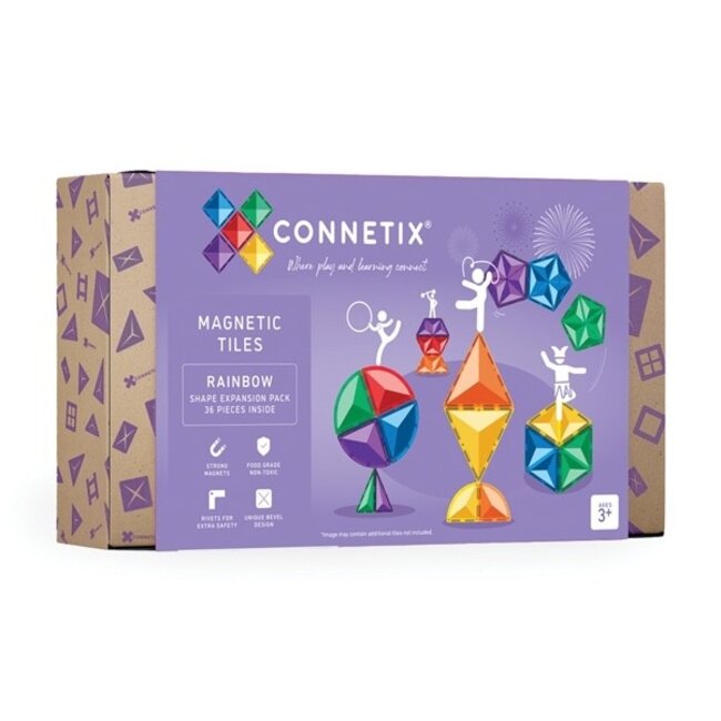 Connetix Connetix Rainbow Shape Expansion Pack - 36 stuks