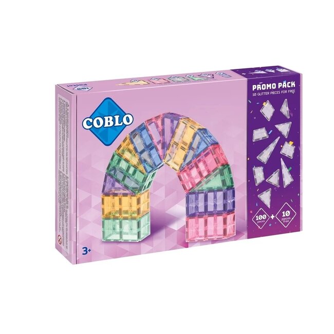 Coblo Coblo Promo Pack Pastel - 100 Stuks + 10 Glitterstenen