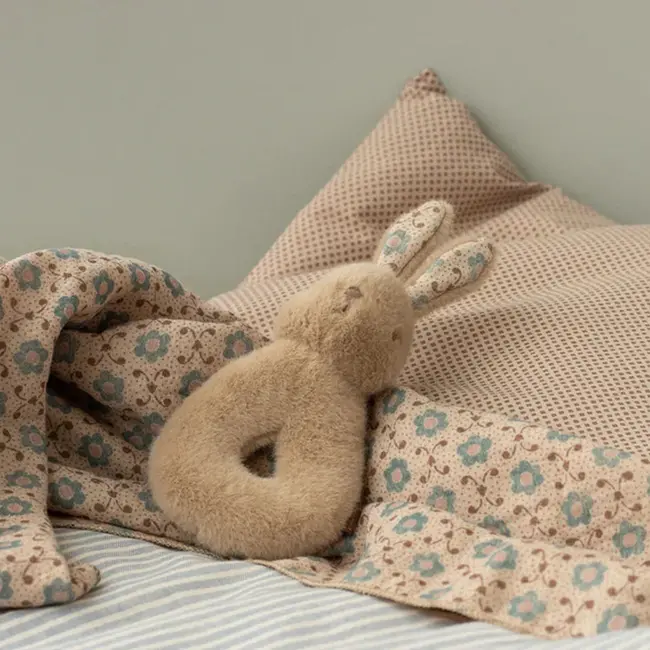 Maileg Maileg bunny rattle set cream peach