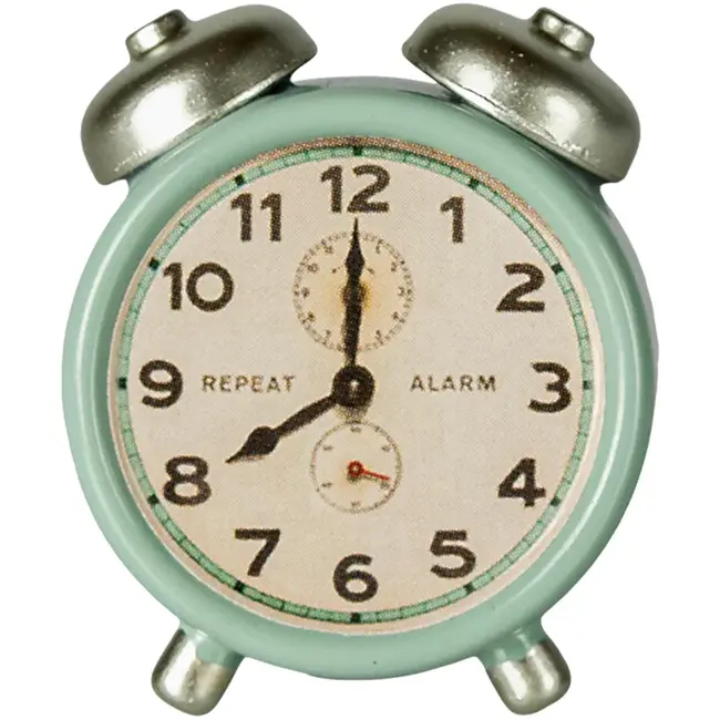 Maileg Maileg alarm clock mint - 3 cm