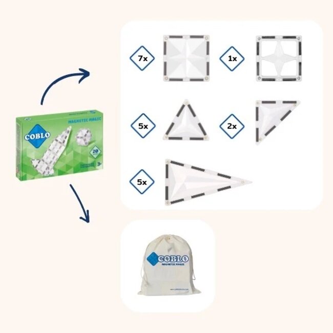Coblo Coblo expansion set transparant 20 pcs