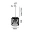 Hanging lamp Wiro 3.8 Black 2093E0B0