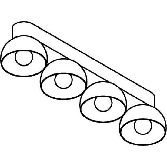 LED Design ceiling spotlight black/gold 1814.E27.29