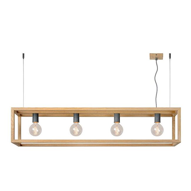 ORIS - Hanging lamp - 4xE27 - Light wood - 31472/04/72