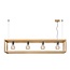 Lucide ORIS - Hanging lamp - 4xE27 - Light wood - 31472/04/72