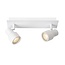 SIRENE-LED - Spot de plafond Salle de bain - Ø 10 cm - LED Dim. - GU10 - 2x5W 3000K - IP44 - Blanc - 17948/10/31