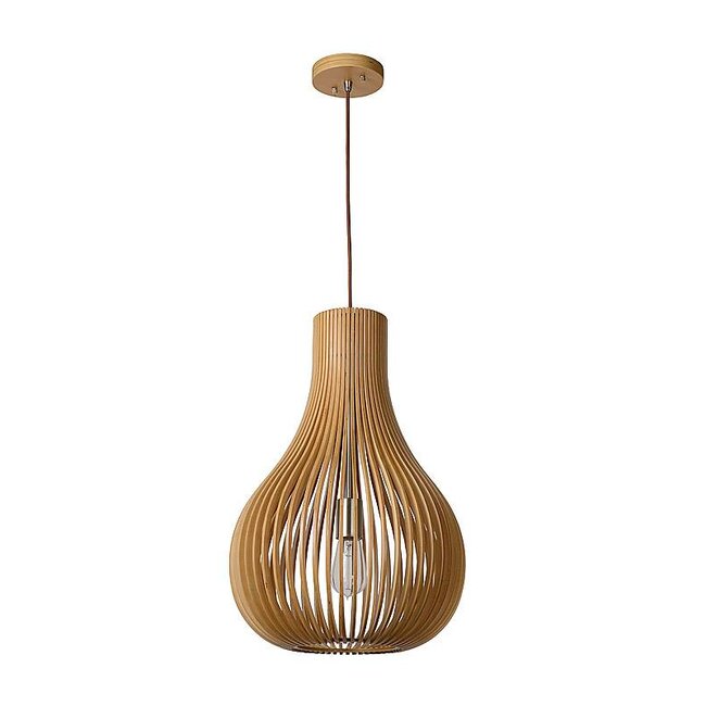BODO - Hanglamp - Ø 38 cm - 1xE27 - Licht hout -  01400/38/72
