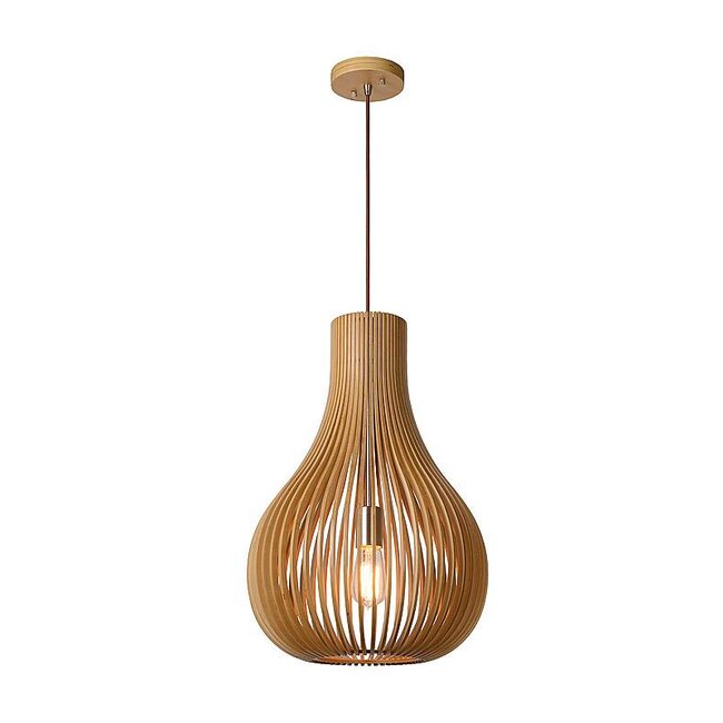BODO - Hanging lamp - Ø 38 cm - 1xE27 - Light wood - 01400/38/72