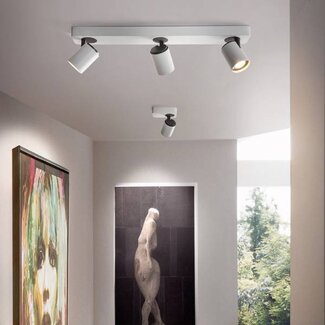 Artdelight Vivaro GU10 single spotlight bar white