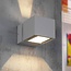 modern LED wall fixture IP54 BFELD Alu