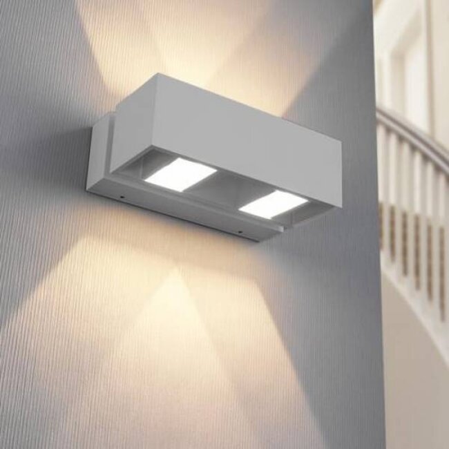 Modern LED wall fitting IP54 BFELDII Alu