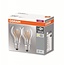 OSRAM double pack LED filament E27 4W warm white