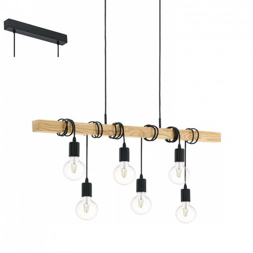 EGLO Vintage hanglamp Townshend 95499 EGLO Vintage hanglamp Townshend 95499