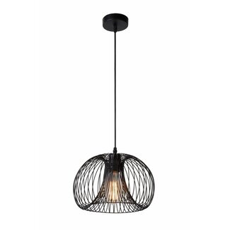 Lucide VINTI - Hanging lamp - Ø 30 cm - 1xE27 - Black - 02400/30/30