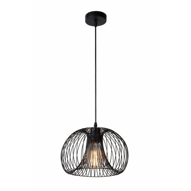 VINTI - Pendant lamp - Ø 30 cm - 1xE27 - Black - 02400/30/30