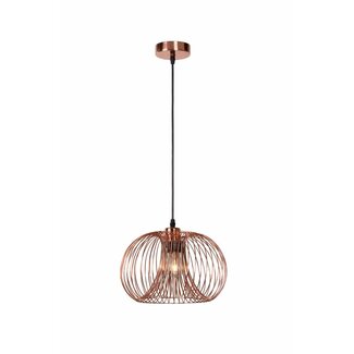 Lucide VINTI - Hanging lamp - Ø 30 cm - 1xE27 - Copper - 02400/30/17