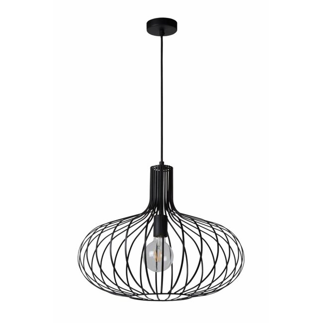 MANUELA - Hanging lamp - Ø 50 cm - 1xE27 - Black - 78374/50/30