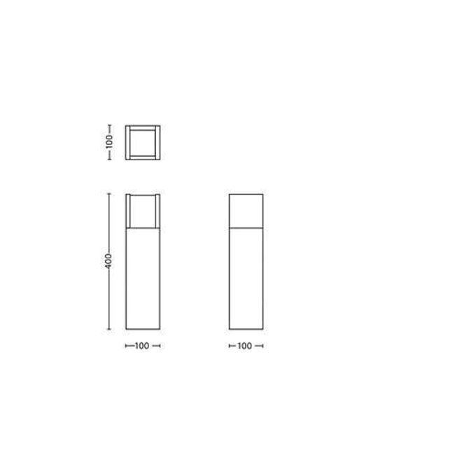 Poteau de jardin LED extérieur myGarden Arbour