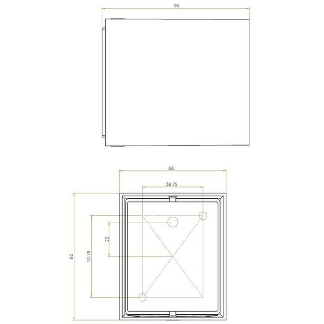 Arena Chios 80 wandlamp IP44