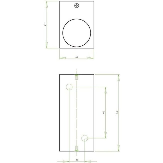 Arena Chios 150 wandlamp IP44