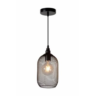 Lucide MESH - Hanging lamp - Ø 15 cm - 1xE27 - Black - 43404/15/30