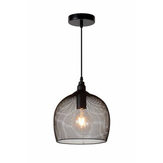 Lucide MESH - Hanging lamp - Ø 22 cm - 1xE27 - Black - 43404/22/30