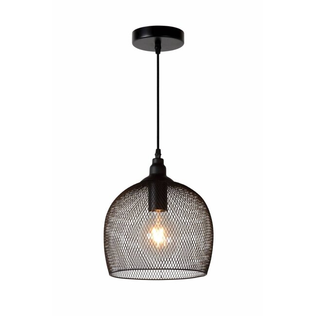 MESH - Hanging lamp - Ø 22 cm - 1xE27 - Black - 43404/22/30