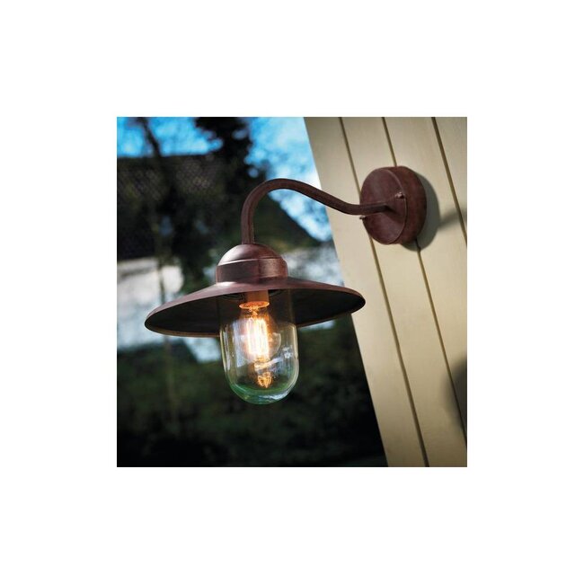 Applique LED Luxembourg en ALU rouille IP54