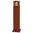 Borne Led Rusty Square 40/70 Brun rouille