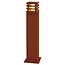 Led bollard Rusty Square 40/70 Rust brown