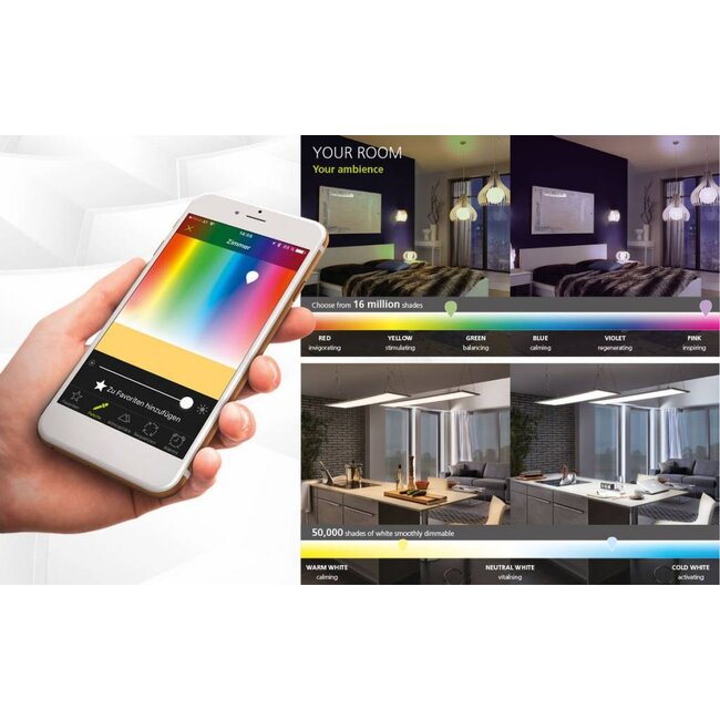 Connect LED Wand / plafondlamp Giron-C 32589