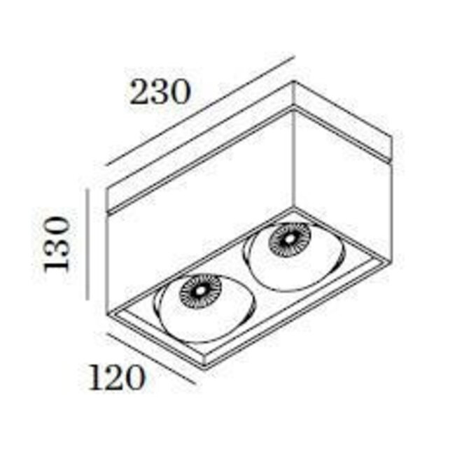 Spot de plafond design Sirro 2.0 PAR16