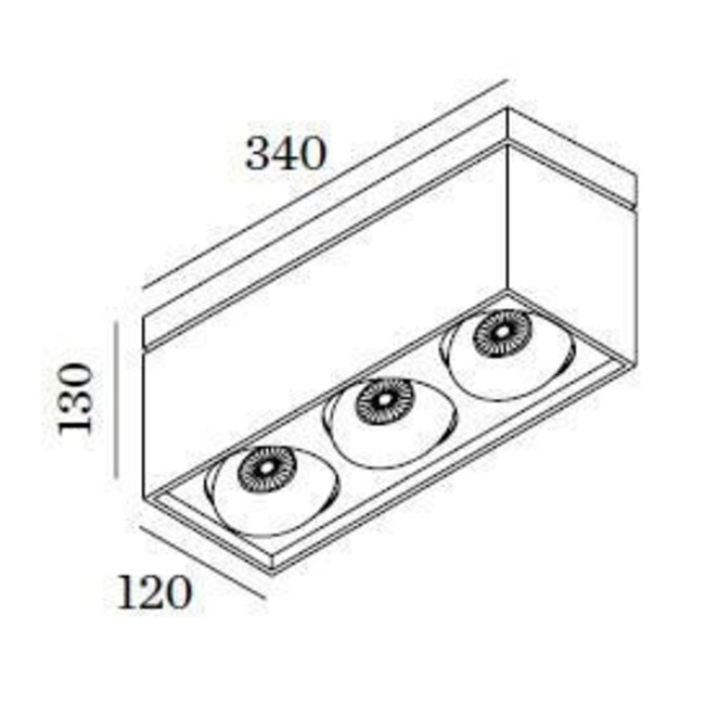 Spot de plafond design Sirro 3.0 PAR16