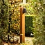 Poteau de jardin rural Balume sur poteau en bois