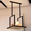 Rural Bellefeu Suspension Carré LED hanging lamp