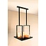 Rural Bellefeu Suspension Carré LED lampe suspendue