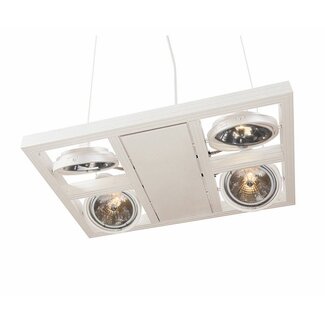 LioLights lampe suspendue 35x50cm Indus avec spots Halo