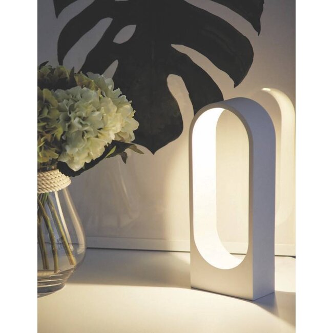 Lampe de table PORTA fluorescent blanc Porta WI