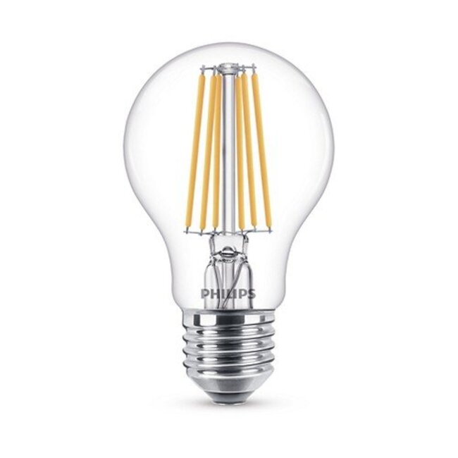 Ampoule LED rétro à filament E27 A60, lumière chaude, 5,5-40 W, intensité variable.