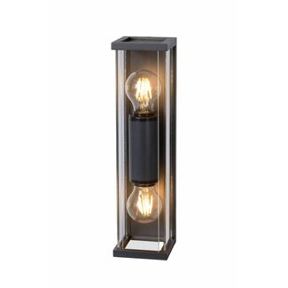 Lucide CLAIRE MINI - Outdoor Wall Lamp - 2xE27 - IP54 - Anthracite - 27885/02/30