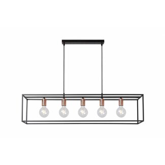 Lucide ARTHUR - Hanglamp - E27 - Zwart -  08424/05/30